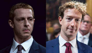 Jeremy Strong, Mark Zuckerberg