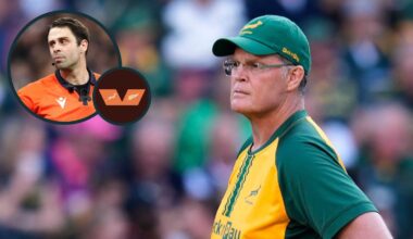 Springboks: Rassie Erasmus plans beers with Dave Rennie 'without the referee'