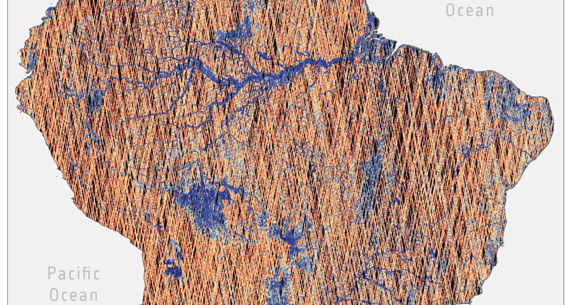 Surface water over South America from HydroGNSS
