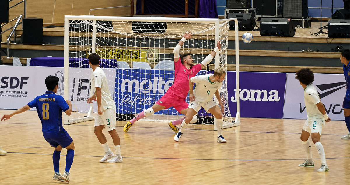 Futsal Whites lose 6-0 in international tournament opener against Thailand
