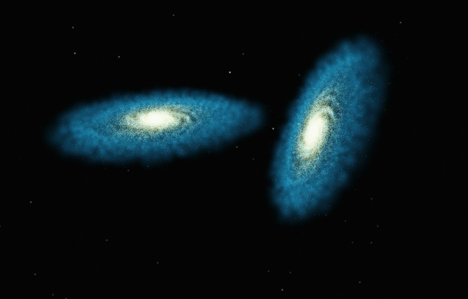 The Milky Way may have merged with another galaxy shortly after the Big Bang