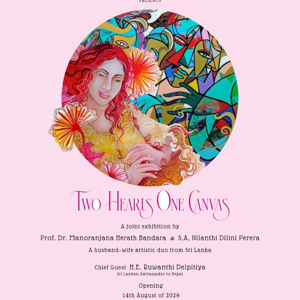 Sri Lankan artist couple bring ‘Two Hearts One Canvas’ to Kathmandu