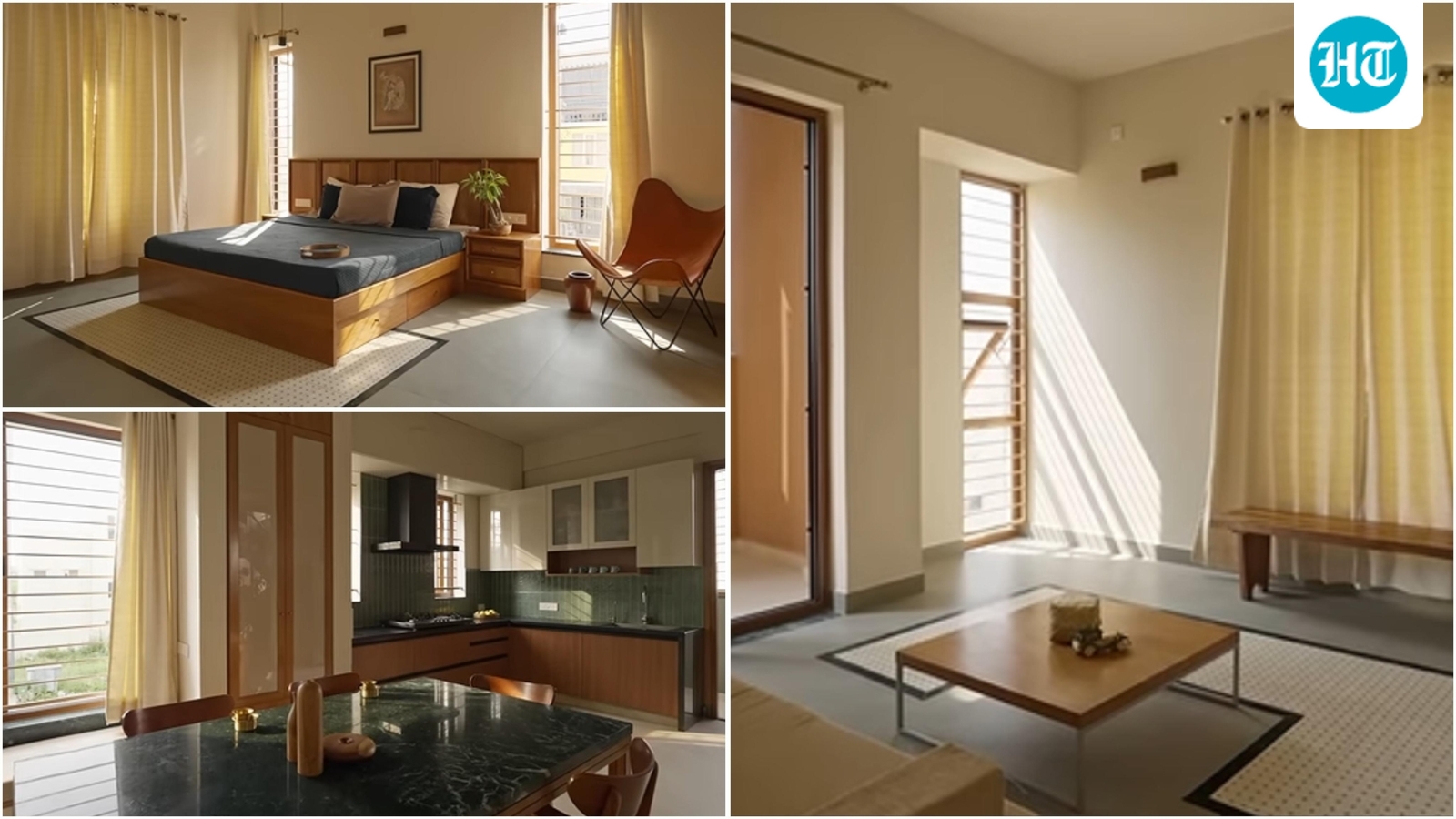 Step inside a 1,200-sq-ft Bengaluru home with double-height balconies, skylights and pockets of greenery