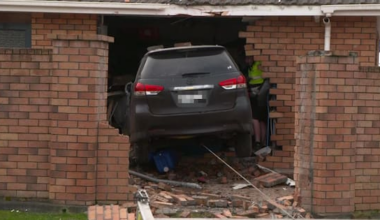 Stolen car smashes into Palmerston North home after police pursuit