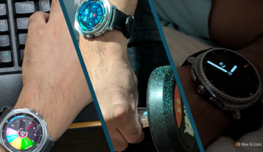 Your Galaxy Watch face should change automatically based on what you're doing—mine does