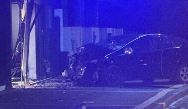 One in hospital after car crashes into building in Auckland