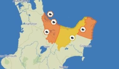 Heavy rain warnings for eastern regions of the North Island