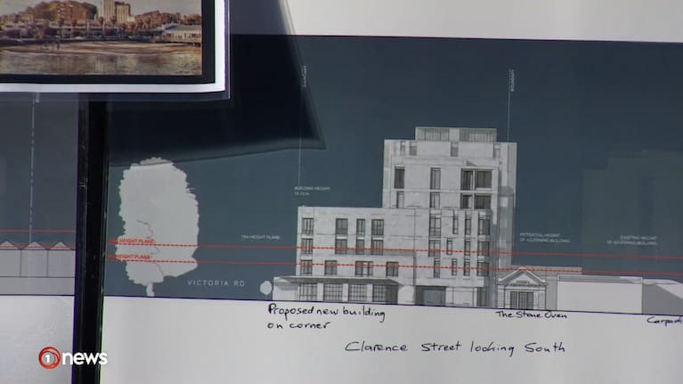 A map of the proposed eight-storey building.