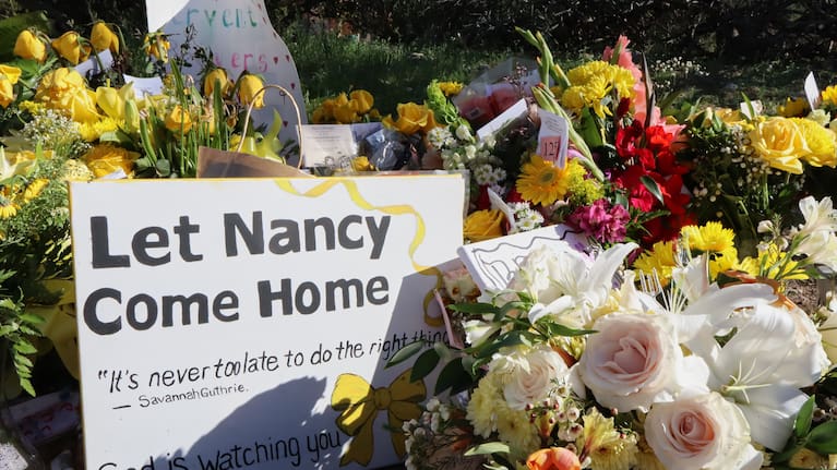 A memorial grows outside the home of Nancy Guthrie, the missing mother of "Today" show host Savannah Guthrie.