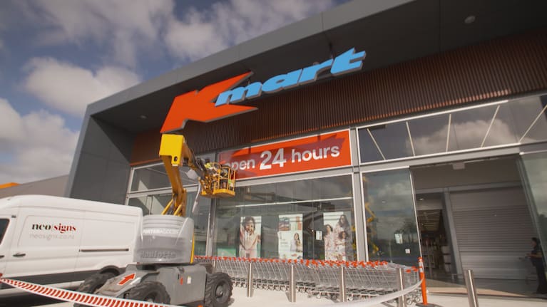 The Kmart opens to customers on Thursday morning.