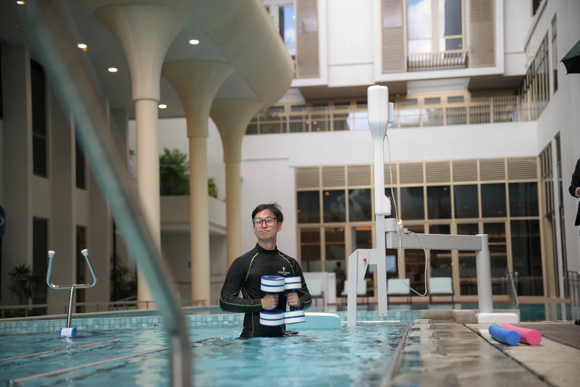 The hydrotherapy pool in Perennial Living.