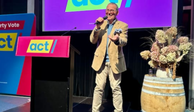 ACT candidate Paul Henry tells electorate to vote for a National MP