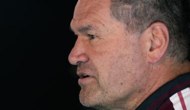 All Blacks: Dave Rennie laughs off Boks' time-wasting claims