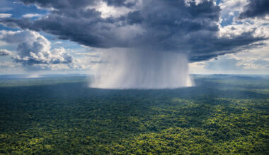 Rainburst over the Amazon. Image by Rhett Ayers Butler