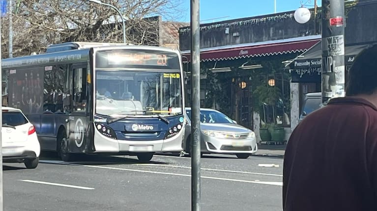 An Auckland Transport No.20 bus on Ponsonby Rd this afternoon. 