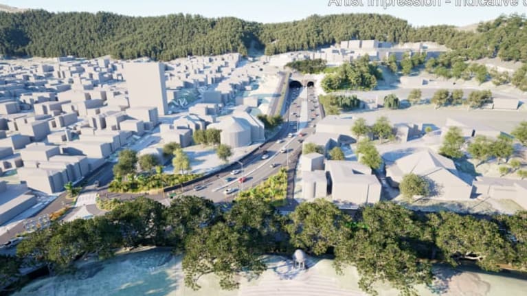 An image showing NZTA's proposed Mt Victoria tunnel. Source: NZ Transport Agency Waka Kotahi