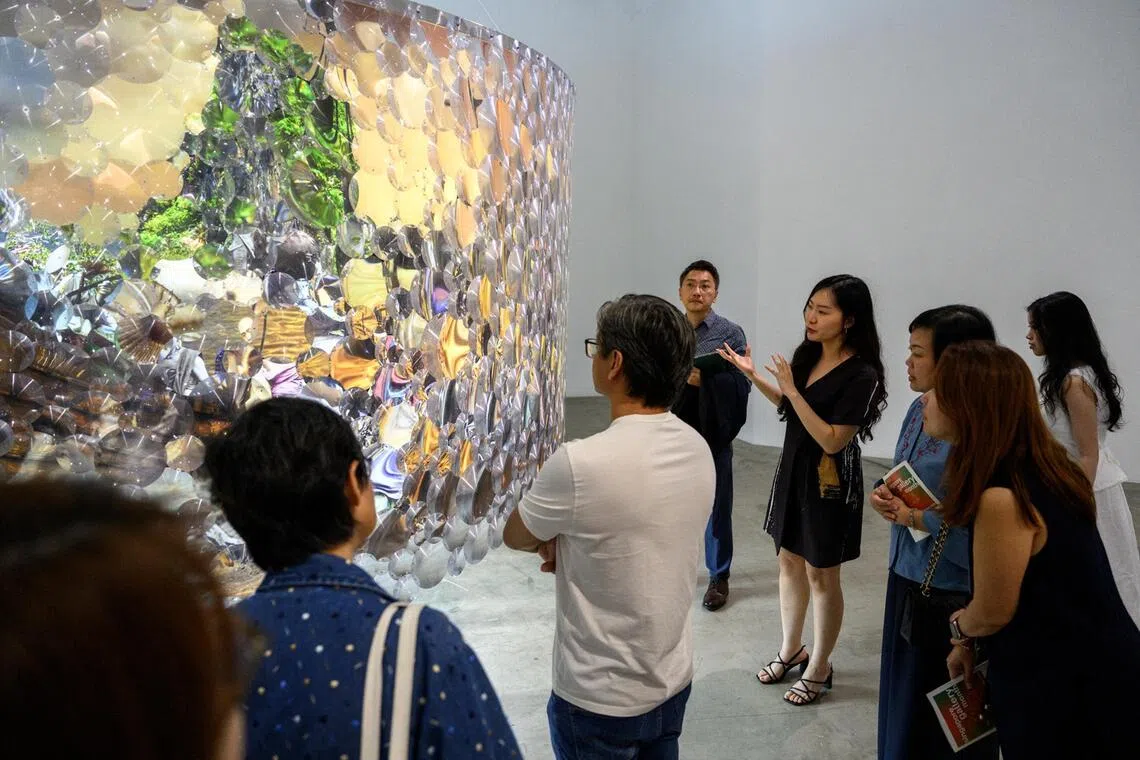 Singapore Gallery Month 2025’s launch party and gallery tour at Gajah Gallery.