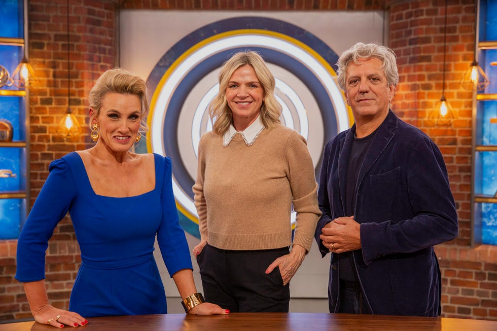 Grace Dent, Zoe Ball, Giorgio Locatelli, Celebrity MasterChef grace dent, zoe ball, giorgio locatelli, celebrity masterchef