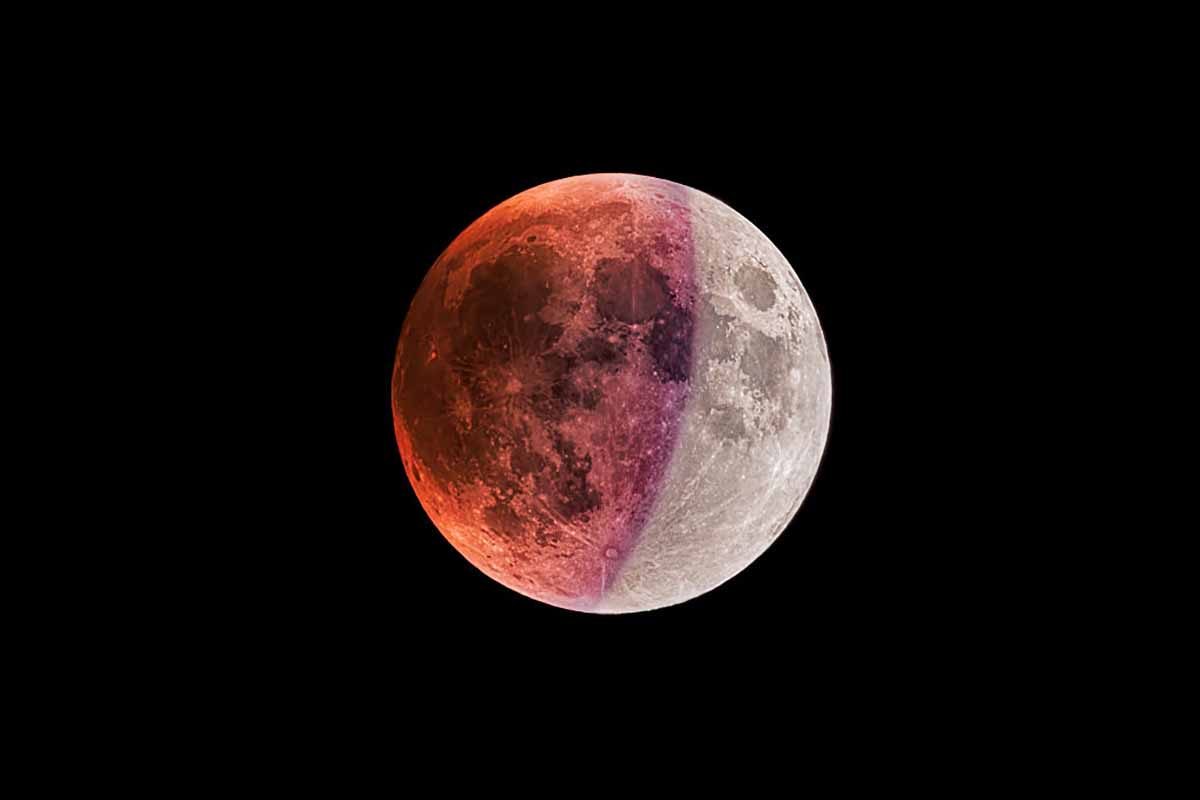 Lunar eclipse. Photo by: Alan Dyer/VWPics/Universal Images Group via Getty Images