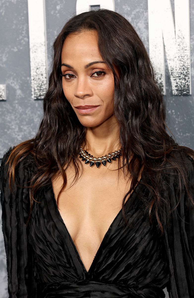 NEW YORK, NEW YORK - JULY 29: Zoe SaldaÃ±a attends Paramount+'s "Lioness" Season 3 New York Premiere at SVA Theater on July 29, 2026 in New York City. (Photo by Jamie McCarthy/Getty Images)