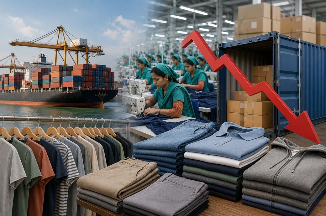 Bangladesh RMG growth flips 23.4 points as US basics lose $250 mn