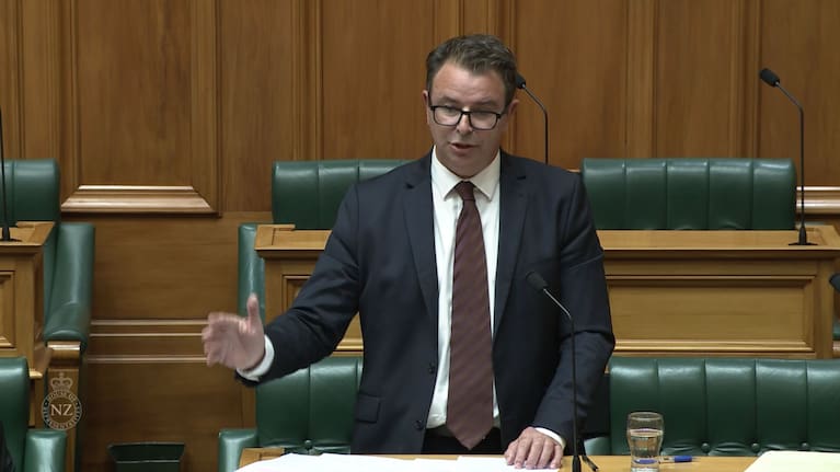Commerce and Consumer Affairs Minister Cameron Brewer. (Source: Parliament TV)