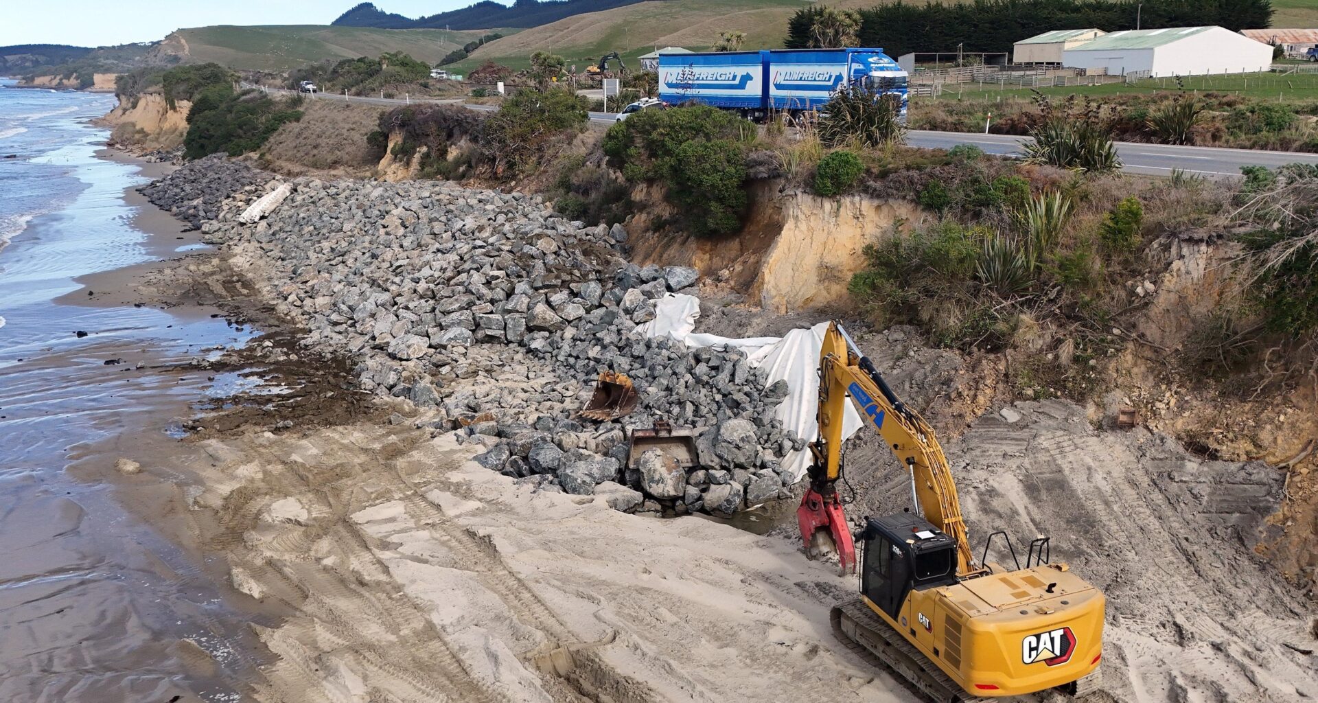 Tackling coastal erosion at Katiki Beach