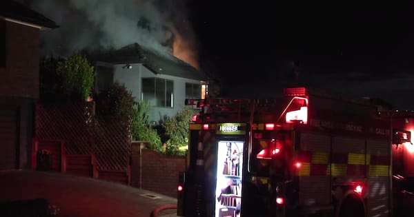 One in hospital after early morning house fire in Auckland