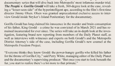 HBO Max Orders New Comedy Series THE PEOPLE V. GORILLA GRODD