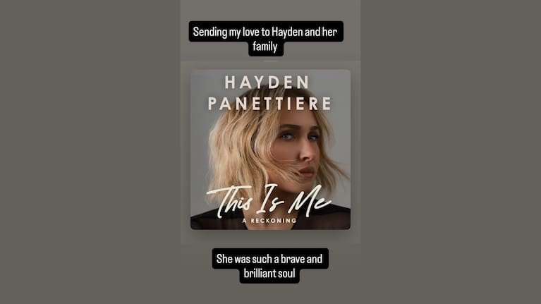 David Arquette said “I love you Hayden" on Instagram.