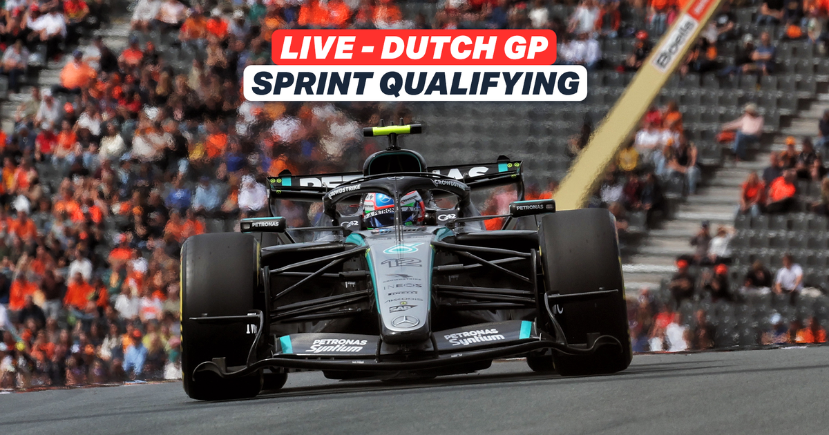 LIVE: Reaction as Russell roars to Dutch GP Sprint pole from Norris