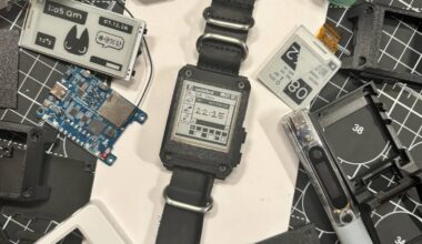 Someone built their own e-ink watch, and it features over 20 custom faces