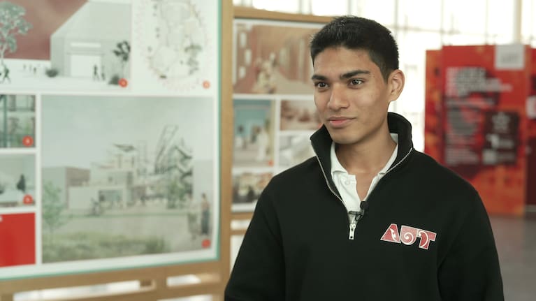 Engineering technology student Daniel Pais.
