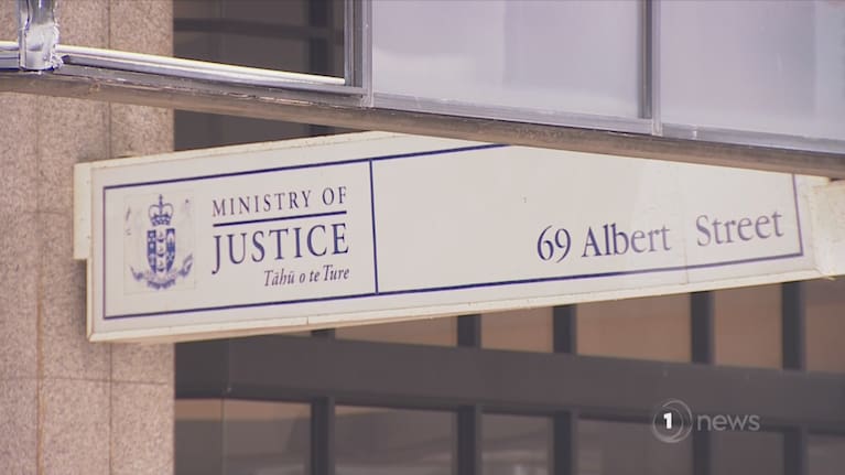 Ministry of Justice signage (file image)