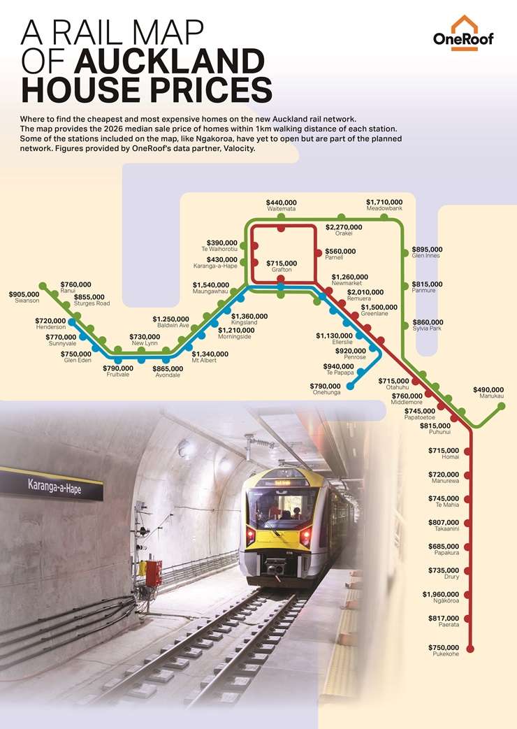 Auckland's City Rail Link is due to open in September. The new stations and connections are set to transform the city - and potentially the city's housing market around stations. Artwork / Beth Walsh
