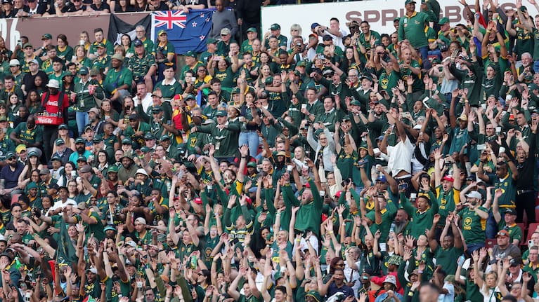 Fans at Ellis Park for the first Test