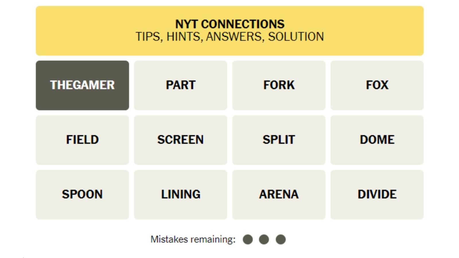 How To Solve Today's Connections