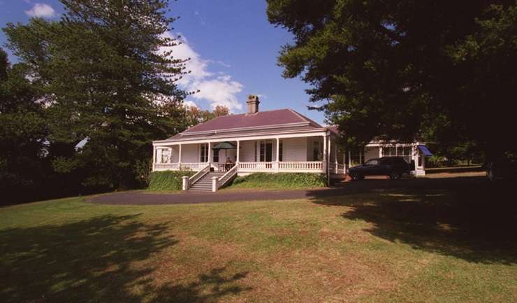 The $43m house on Arney Road sits on a 1.2ha estate overlooking the harbour. Photo / Alex Burton