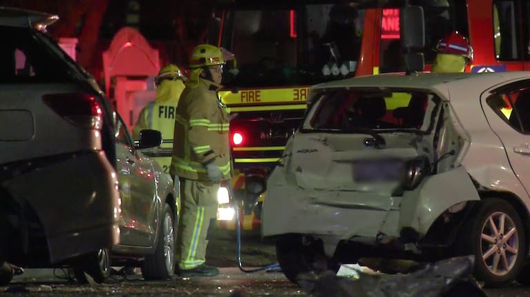 Fire crews said one person needed to be rescued after getting trapped. 