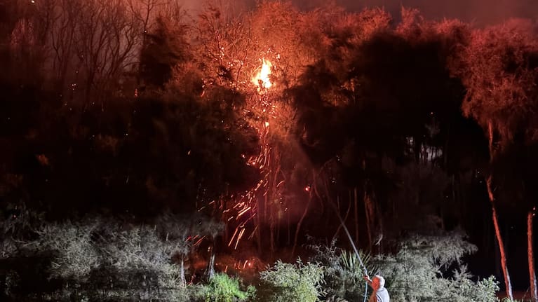Fire crews were notified of the blaze in Albert Town, Wānaka last night.