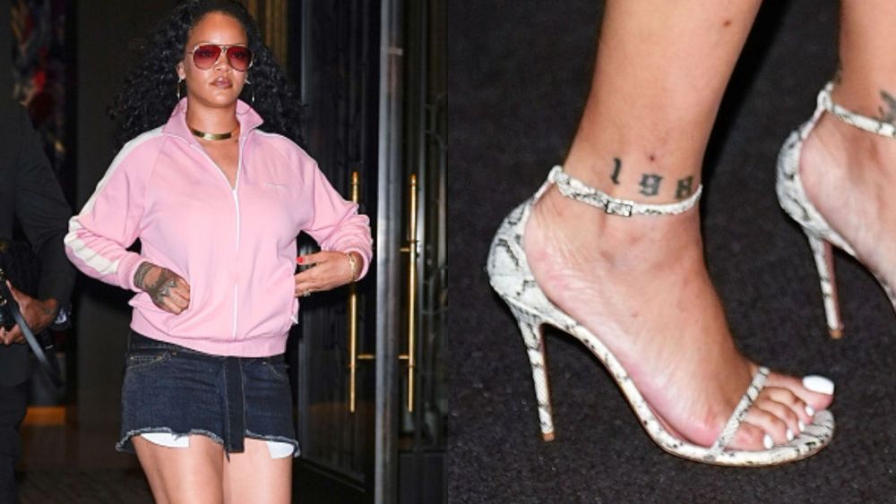 Rihanna, A$AP Rocky, sandal heels, snakeskin, python, Amina Muaddi, New York