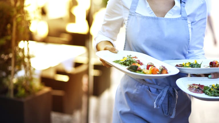 Hospitality worker. File photo.