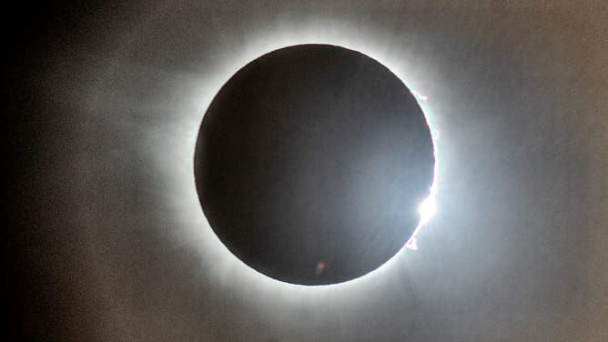 Solar eclipse of April 8 2024, Nazas, Mexico. 