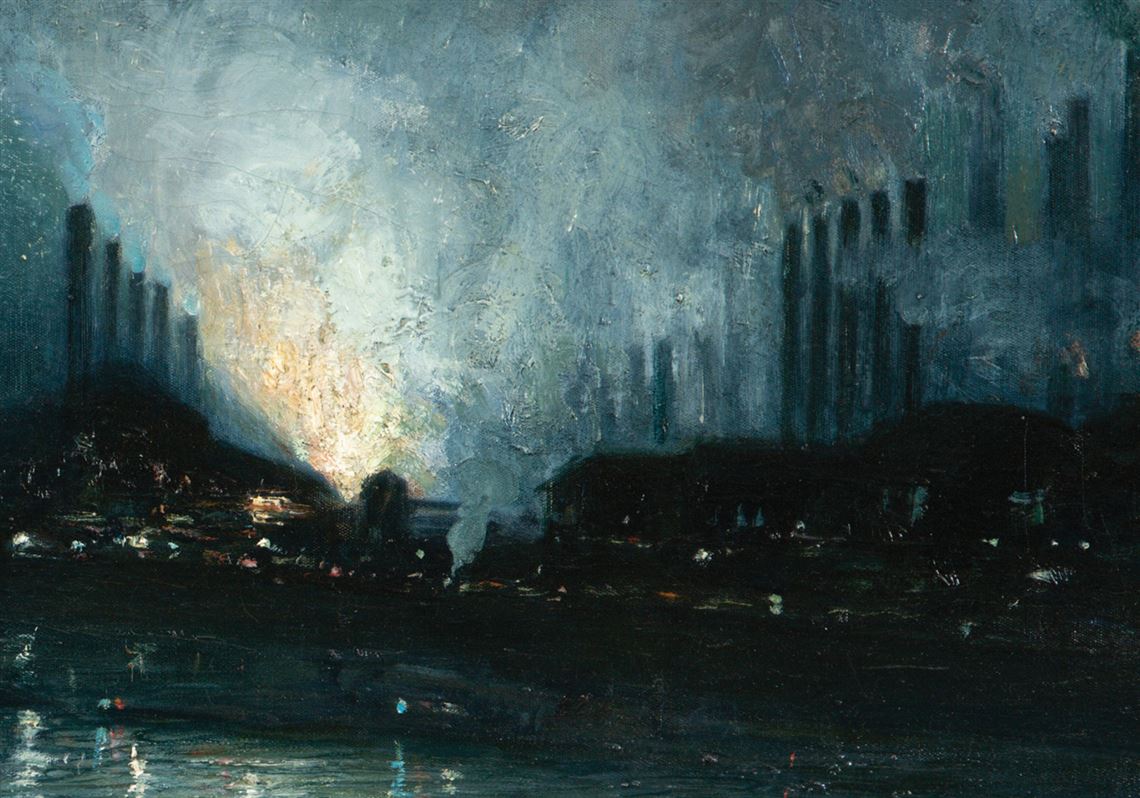 Review: Pittsburgh and its steel barons loved his mill paintings, until they didn’t