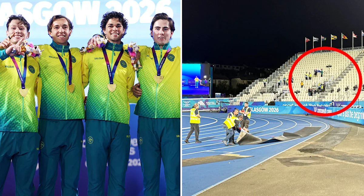 Cruel twist at Commonwealth Games as Aussies robbed of crowning moment for relay gold