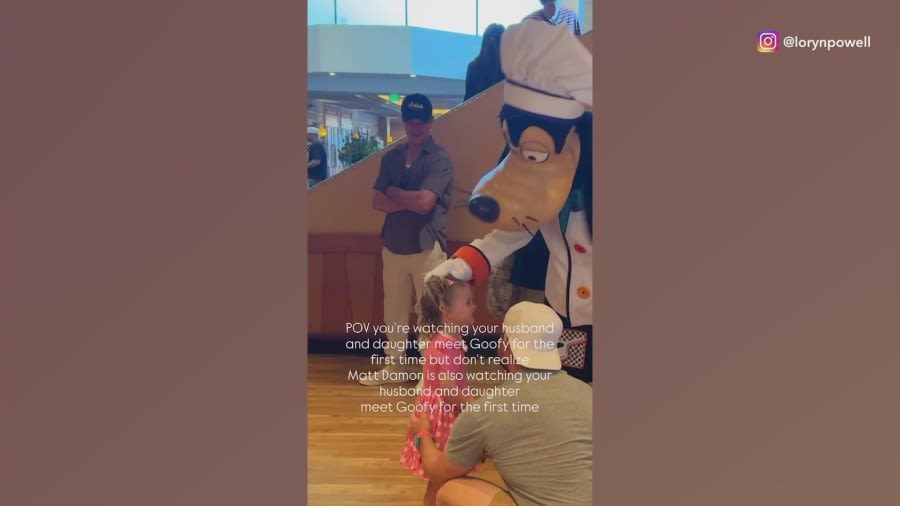 Matt Damon spotted in sweet Disneyland family moment