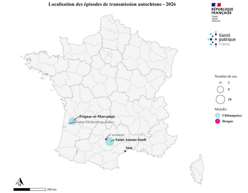 France: Locally acquired chikungunya rises to 15 cases