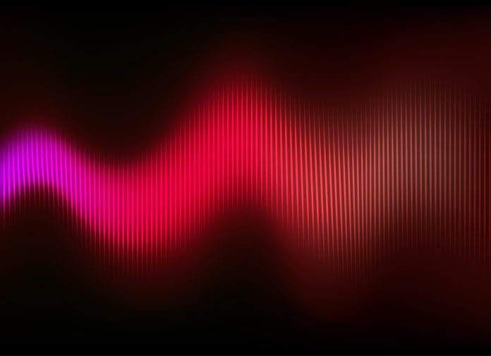 abstract audio waveform pattern background