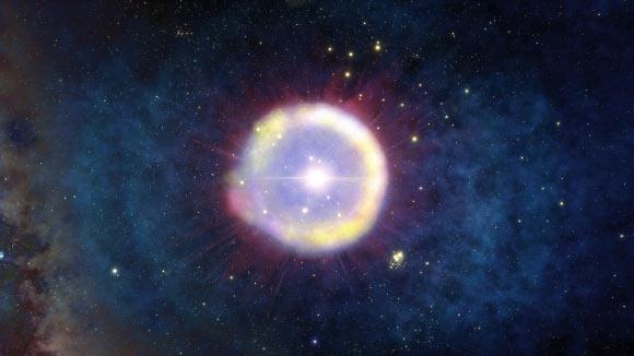 This artist’s impression shows a field of Population III stars as they would have appeared a mere 100 million years after the Big Bang. Image credit: NOIRLab / NSF / AURA / J. da Silva / Spaceengine.