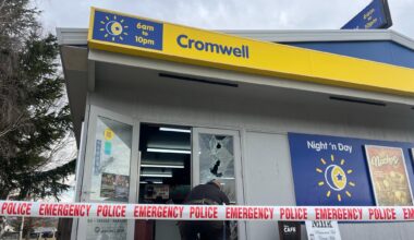 Cromwell store smashed up in daylight rampage